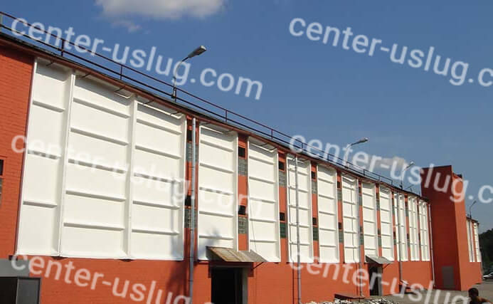 Покраска фасада здания