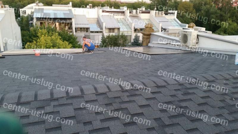 Замена кровли из профнастила на гибкую черепицу