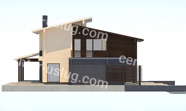 Дизайн-проект и авторский надзор дома из клееного бруса 217 м²