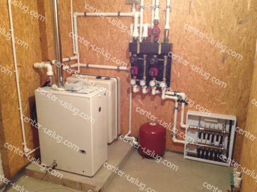 Монтаж отопления под ключ дом 210 м²