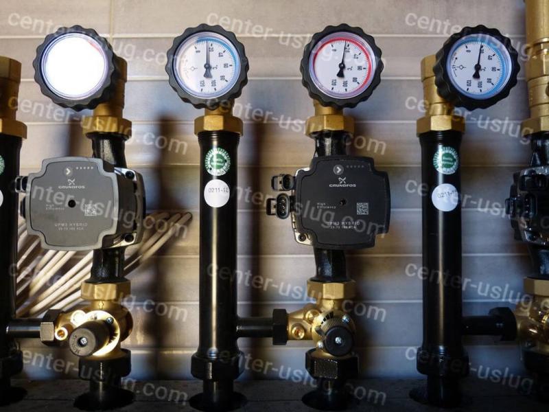 Отопление дома 450 м² и бани 70 м²